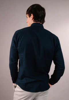 Camisa Corte Ejecutivo Lisa Marino 1698, foto 4 de 4