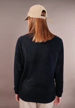 Buzo Media Polera Polar Longoria Negro, foto 4 de 4