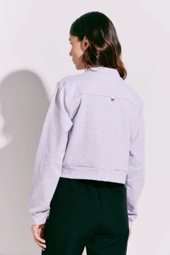Campera Bomber Dama Diamante Melange, foto 2 de 4