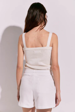 Short Dama Liso Jade Off-White, foto 3 de 4