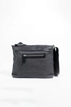 Morral Cuero y tela Negro, foto 2 de 4