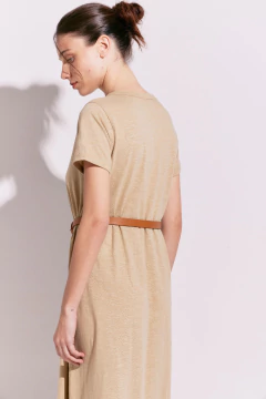 Vestido Eugenia Jersey Beige Flame, foto 4 de 4