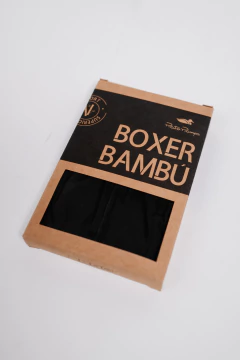 Boxer Bambu Liso Negro, foto 2 de 3