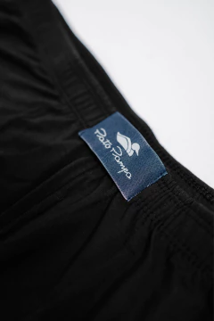 Boxer Bambu Liso Negro, foto 3 de 3