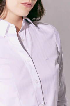 Camisa Mujer Pima Lisa Blanco, foto 2 de 5
