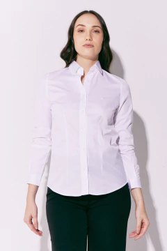 Camisa Mujer Pima Lisa Blanco, foto 3 de 5