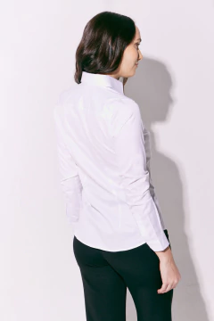 Camisa Mujer Pima Lisa Blanco, foto 4 de 5