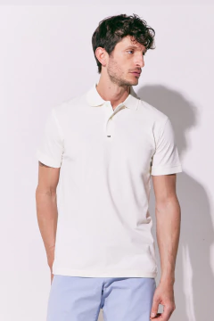 Chomba Pima Jersey con Spandex Blanco, foto 2 de 4