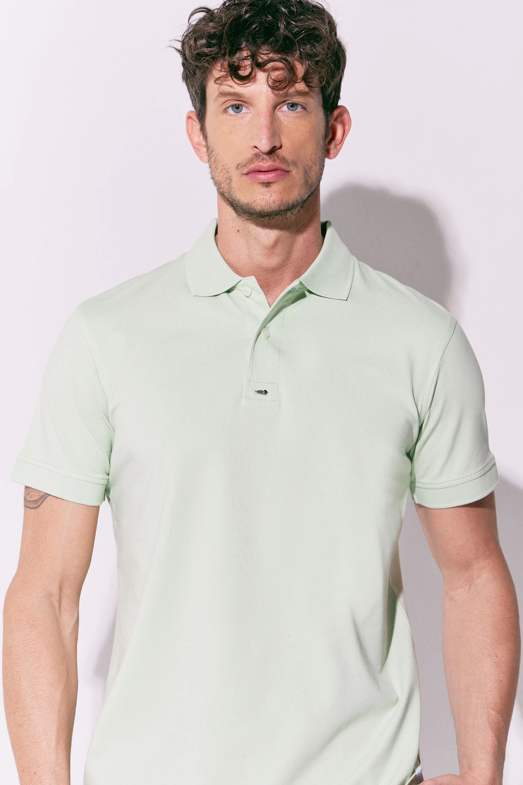 Chomba Pima Jersey con Spandex Verde