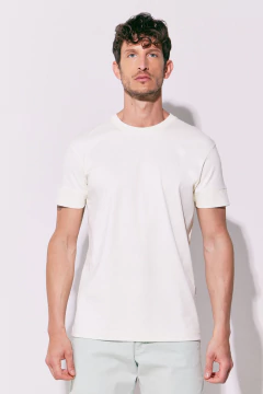 Remera Básica Pima Interlock Blanco, foto 2 de 4