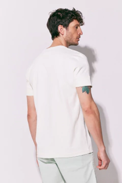 Remera Básica Pima Interlock Blanco, foto 3 de 4