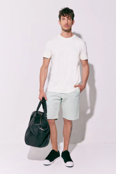 Remera Básica Pima Interlock Blanco, foto 4 de 4