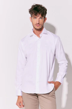 Camisa Corte Ejecutivo Pima Lisa Blanco, foto 2 de 4
