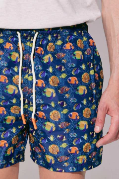 Shorts de Baño Peces Marino, foto 2 de 6
