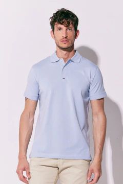 Chomba Pima Jersey c Spandex Celeste, foto 1 de 4