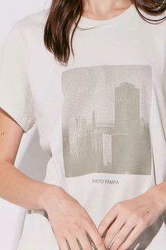 Remera Dama Venecia Crudo, foto 2 de 4