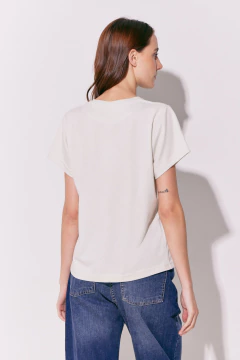 Remera Dama Venecia Crudo, foto 3 de 4