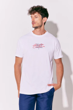 Remera Andrea Con Estampa 3D Blanco, foto 2 de 4