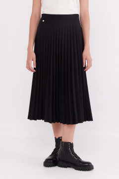 Falda Sastrera Plisada Negro, foto 1 de 5