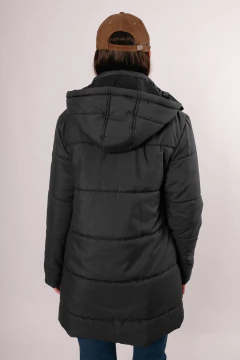 Campera Abrigo Larga Dama Negro, foto 4 de 5
