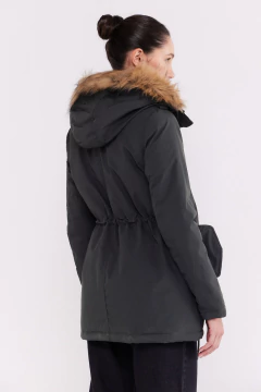 Parka con Capucha Verde Oscuro, foto 3 de 5