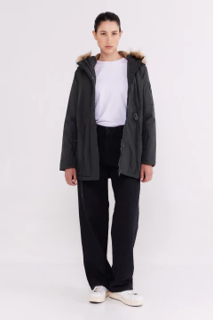 Parka con Capucha Verde Oscuro, foto 4 de 5