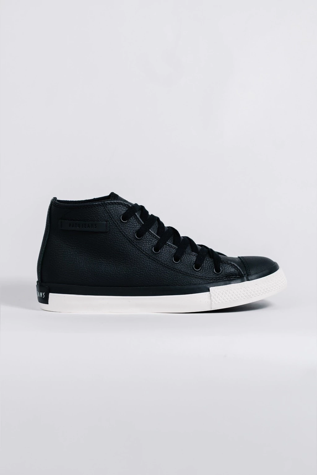 Zapatilla Botita Cuero Terzo Negro