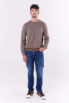 Sweater Punto Fantasia Gabon Vison, imagen 5