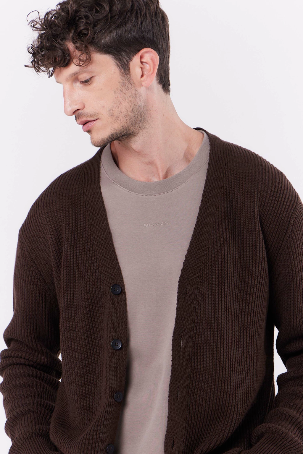 Sweater Punto Ingles Pelicano Choco