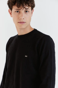 Sweater Punto Fantasia Gabon Negro, foto 2 de 5
