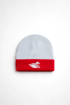 Gorro Tejido Con Doblez Celeste, foto 1 de 2