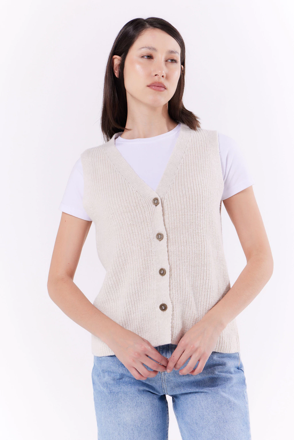 Chaleco Dama Aguila Crudo