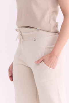 Pantalón Tejido Stitch Crudo, foto 1 de 6
