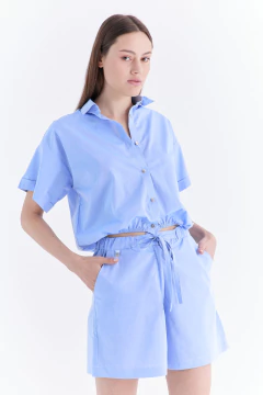 Short Amplio Shine Celeste, foto 4 de 6
