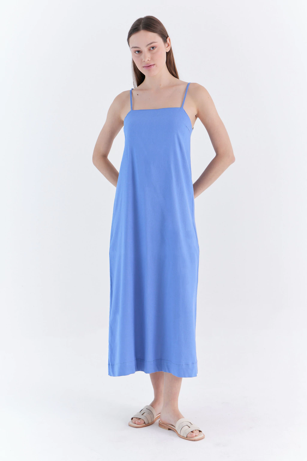 Vestido Lino Legend Azul