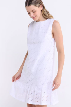 Vestido Broderie Vaiana Off White, foto 1 de 5