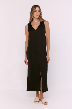 Vestido Lencero Maui Negro, foto 1 de 5