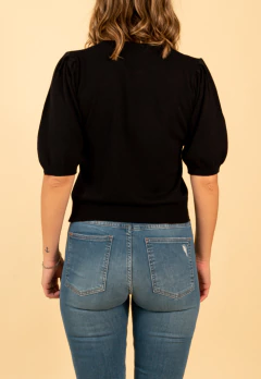 Sweater Base Manga Princesa Dama Negro, foto 3 de 4