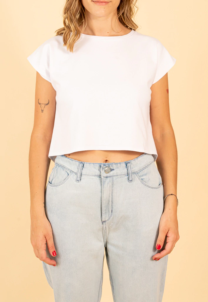 Remera c Hombrera Nerida Blanco