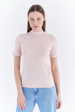 Remera Cuello Alto Rapunzel Rosa, foto 3 de 5