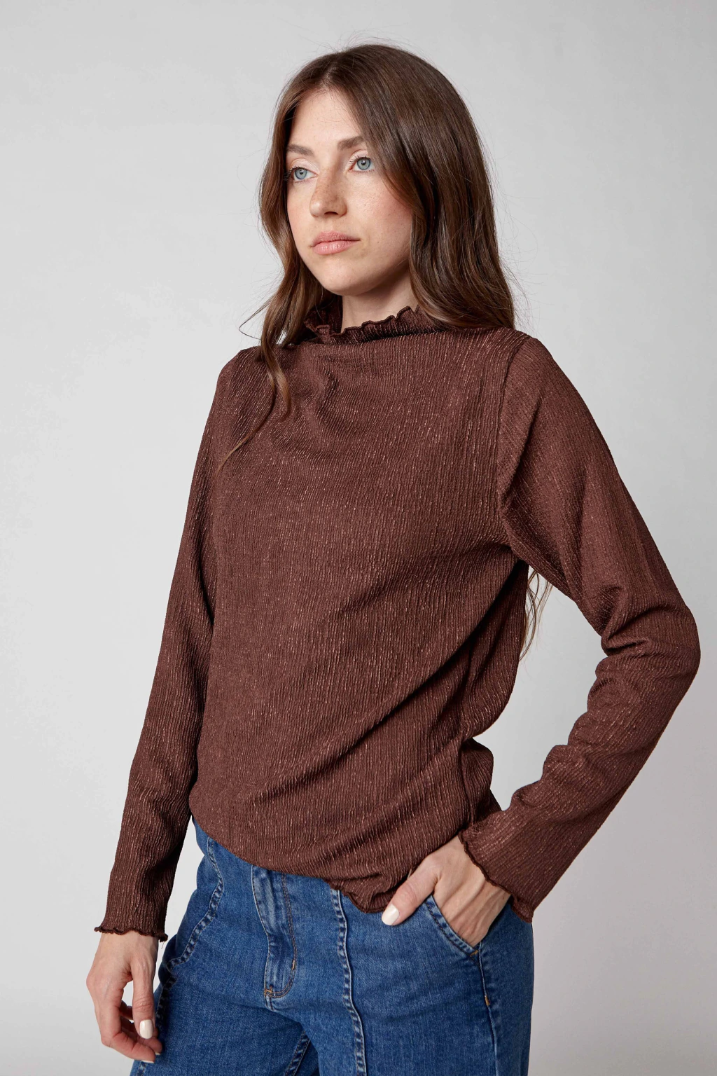 Remera Manga Larga Carey Chocolate