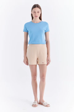 Short Corte Sastrero Mirabel Beige, foto 1 de 4