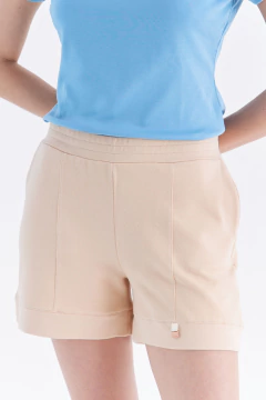 Short Corte Sastrero Mirabel Beige, foto 4 de 4