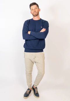 Sweater Base Punto Pique Marino, foto 4 de 4
