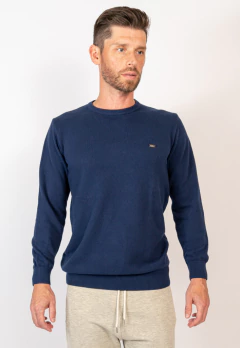 Sweater Base Punto Pique Marino, foto 1 de 4