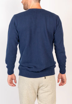 Sweater Base Punto Pique Marino, foto 3 de 4
