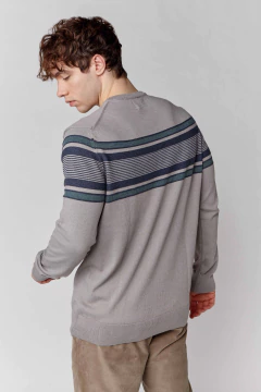 Sweater Base Rayado Chen Beige, foto 3 de 3