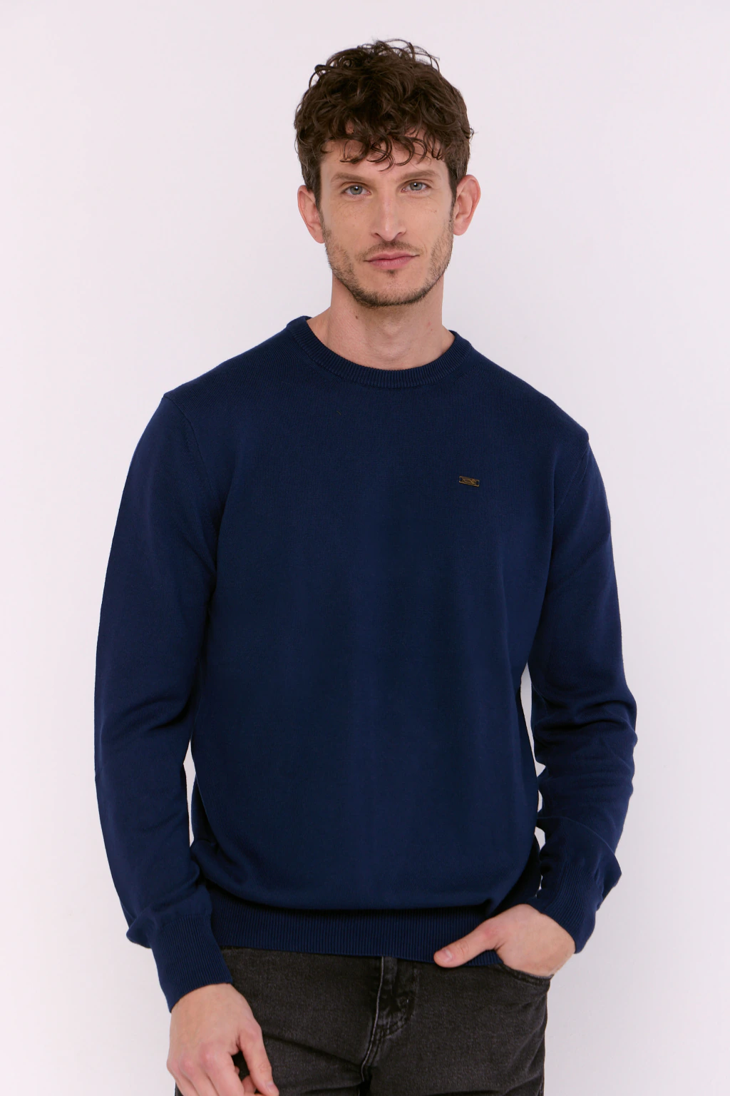Sweater Cuello Redondo GG12 Marino
