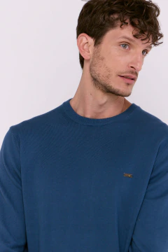 Sweater Base GG12 Puños Petróleo, foto 4 de 5