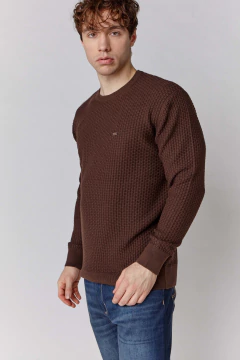 Sweater Punto Ladrillo Chocolate, foto 1 de 4